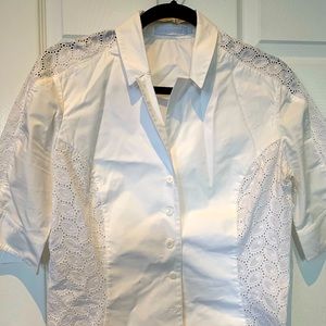 White Anne Fontaine Calene white button down
